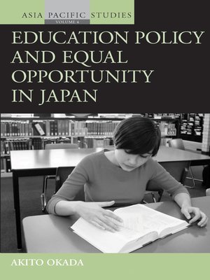 cover image of Education Policy And Equal Opportunity In Japan
